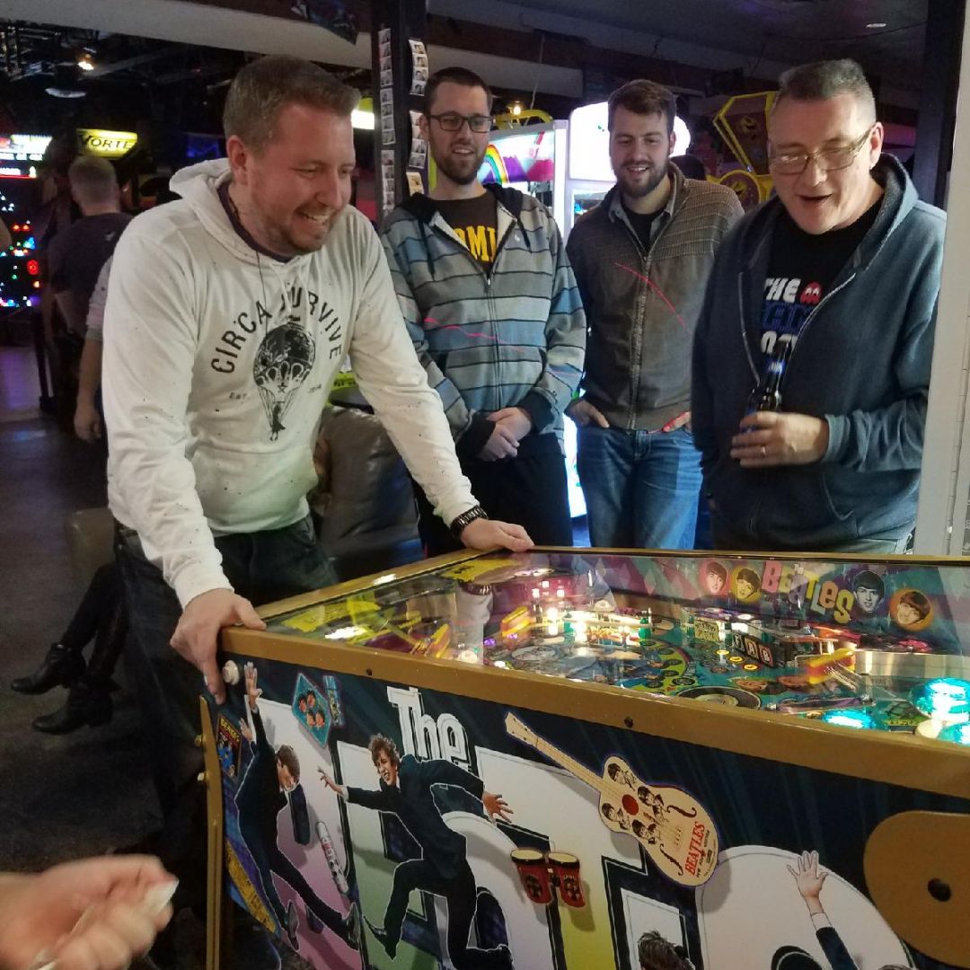 guys in an arcade